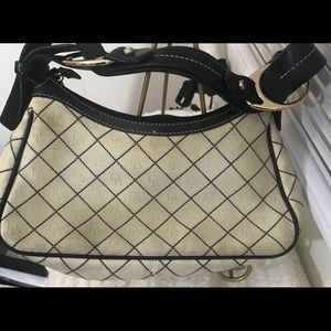 Dooney&  Burke handbag white and navy  leather
